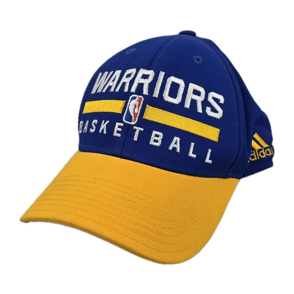 adidas Golden State Warriors NBA Basketball Cap Blue Yellow Adjustable Hat
